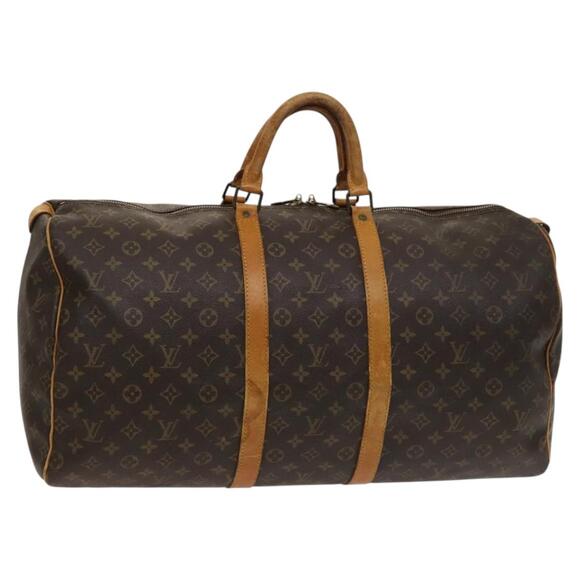 LOUIS VUITTON Monogram Keepall 55 Boston Bag M41424 - Picture 1 of 16